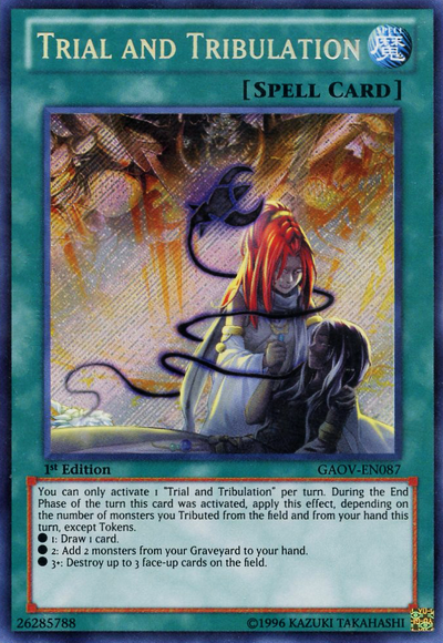 Trial and Tribulation [GAOV-EN087] Secret Rare | Chromatic Games