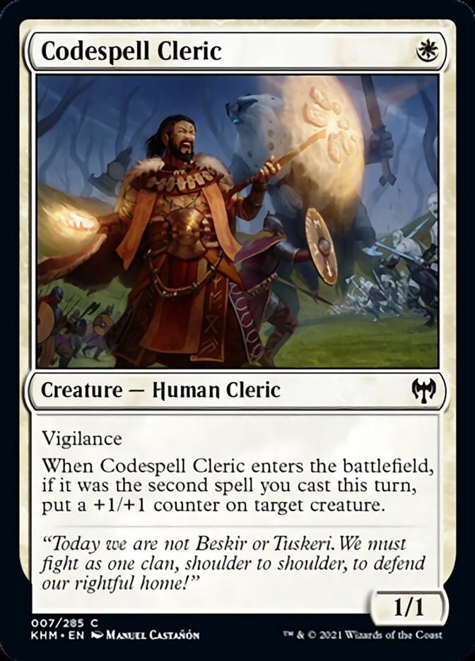 Codespell Cleric [Kaldheim] | Chromatic Games