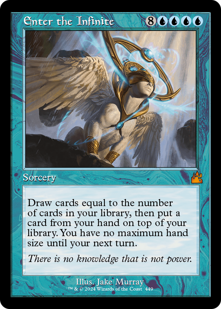 Enter the Infinite (Retro Frame) [Ravnica Remastered] | Chromatic Games