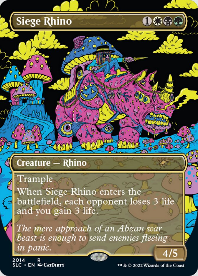 Siege Rhino (Borderless) [Secret Lair 30th Anniversary Countdown Kit] | Chromatic Games