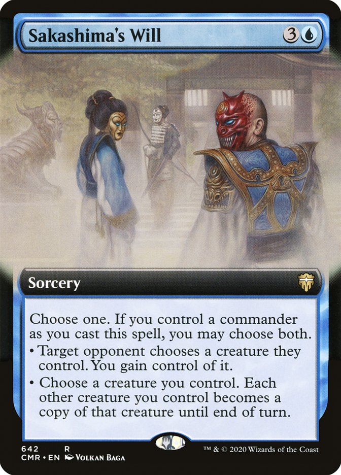 Sakashima's Will (Extended Art) [Commander Legends] | Chromatic Games