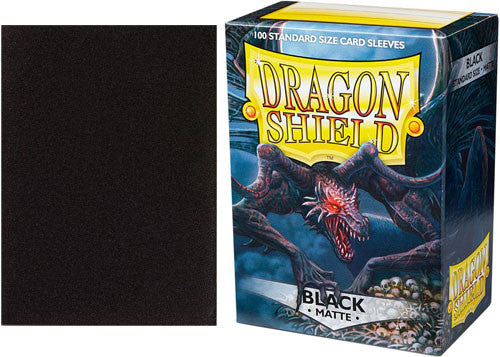 Dragon Shield Matte Sleeves Standard Size Black | Chromatic Games