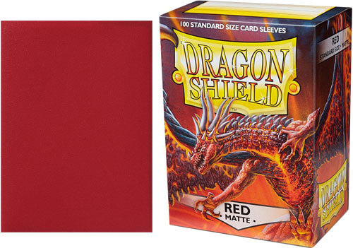 Dragon Shield Matte Sleeves Standard Size Red | Chromatic Games