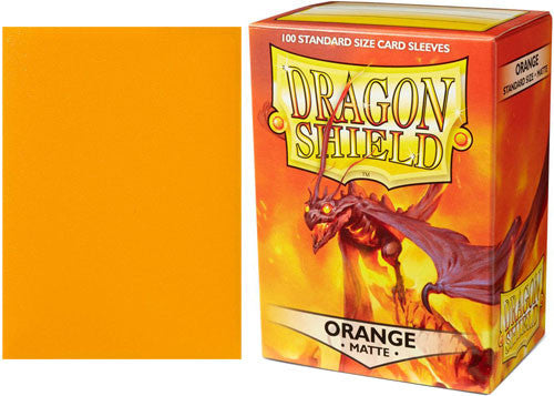 Dragon Shield Matte Sleeves Standard Size Orange | Chromatic Games