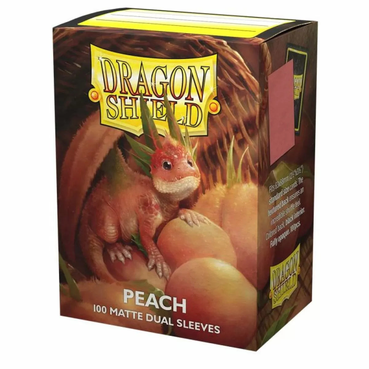 Dragon Shield Dual Matte 100 Standard Size (Peach) | Chromatic Games