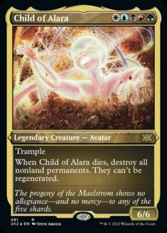 Child of Alara (Foil Etched) [Double Masters 2022] | Chromatic Games