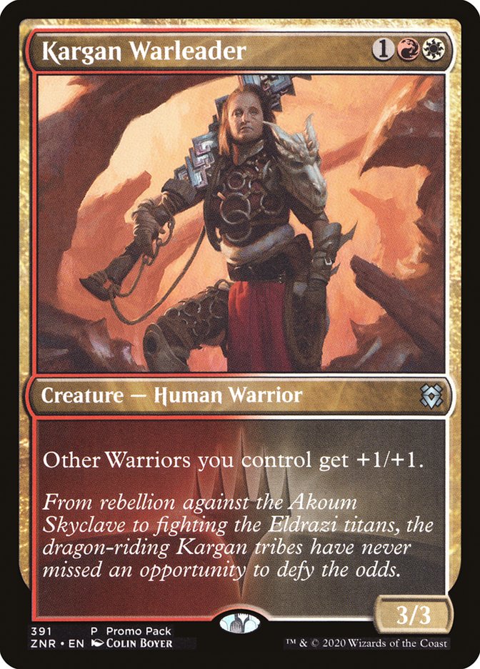 Kargan Warleader (Promo Pack) [Zendikar Rising Promos] | Chromatic Games