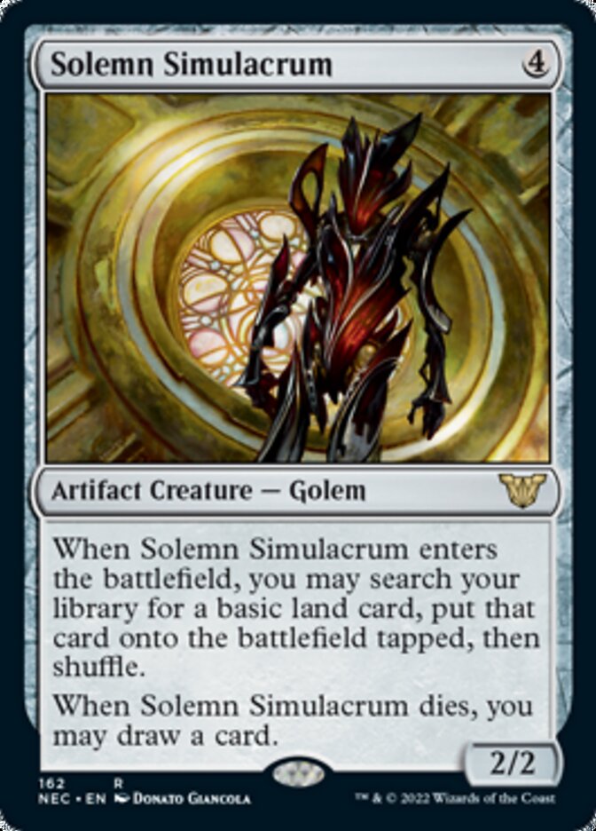 Solemn Simulacrum [Kamigawa: Neon Dynasty Commander] | Chromatic Games