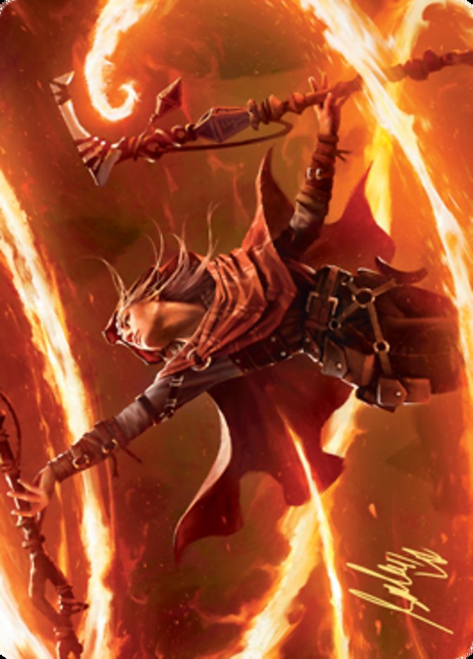 Magmatic Channeler Art Card (Gold-Stamped Signature) [Zendikar Rising Art Series] | Chromatic Games