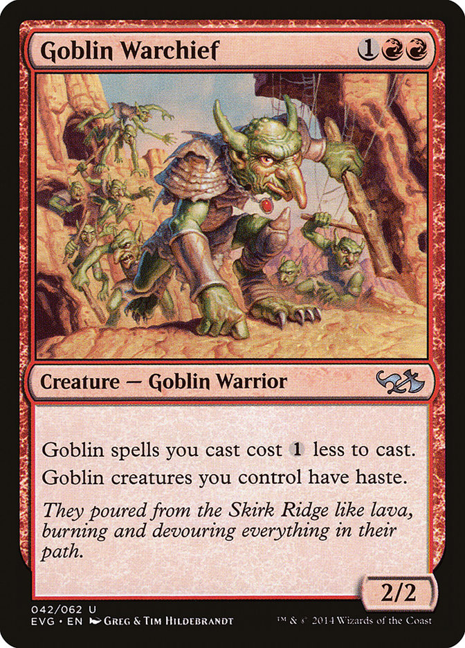 Goblin Warchief (Elves vs. Goblins) [Duel Decks Anthology] | Chromatic Games