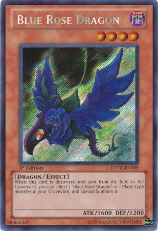 Blue Rose Dragon [EXVC-EN099] Secret Rare | Chromatic Games