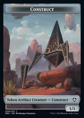 Construct (008) // Phyrexian Myr Double-Sided Token [The Brothers' War Commander Tokens] | Chromatic Games