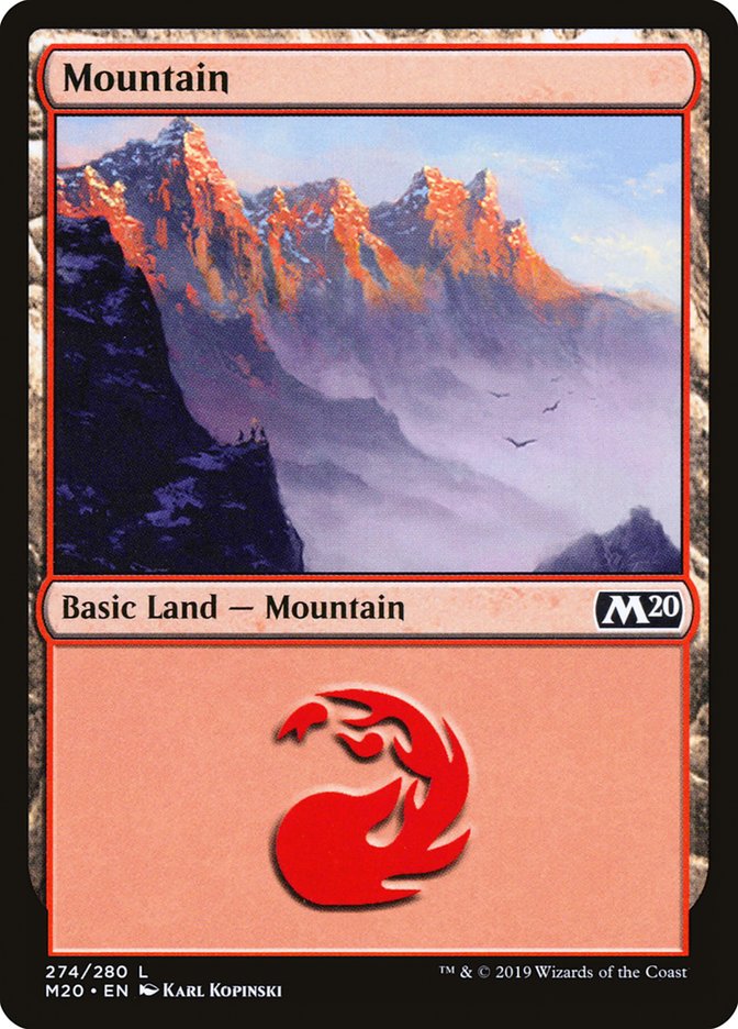 Mountain (274) [Core Set 2020] | Chromatic Games