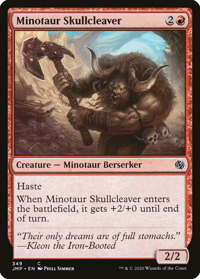 Minotaur Skullcleaver [Jumpstart] | Chromatic Games