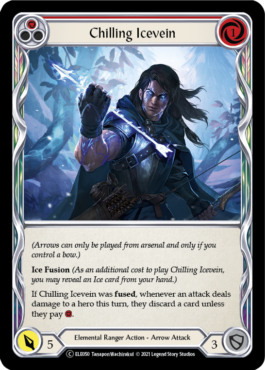 Chilling Icevein (Red) [U-ELE050] (Tales of Aria Unlimited)  Unlimited Rainbow Foil | Chromatic Games