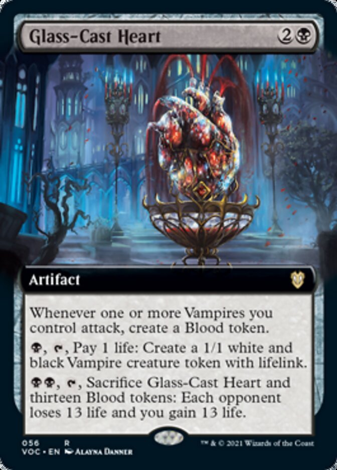 Glass-Cast Heart (Extended Art) [Innistrad: Crimson Vow Commander] | Chromatic Games