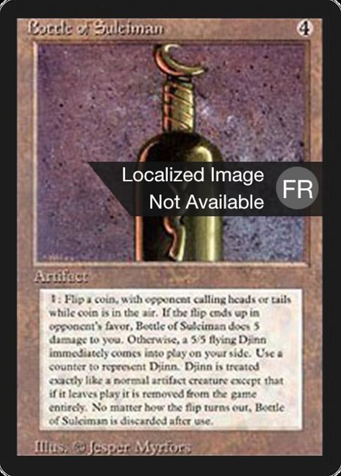 Bottle of Suleiman [Foreign Black Border] | Chromatic Games