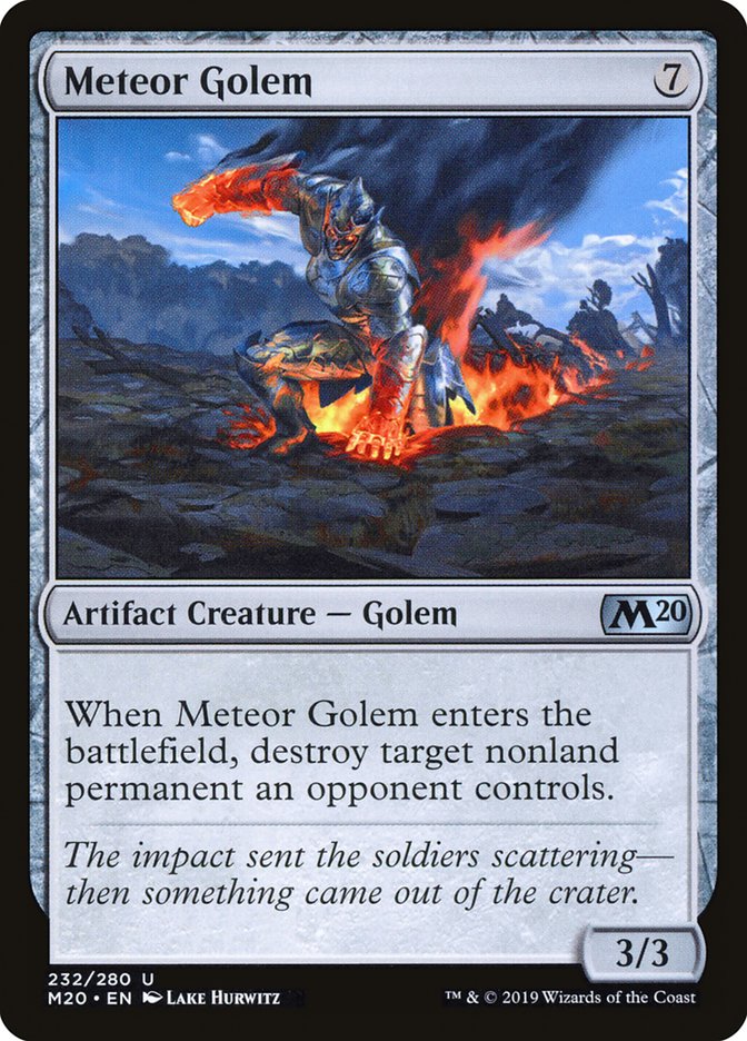 Meteor Golem [Core Set 2020] | Chromatic Games