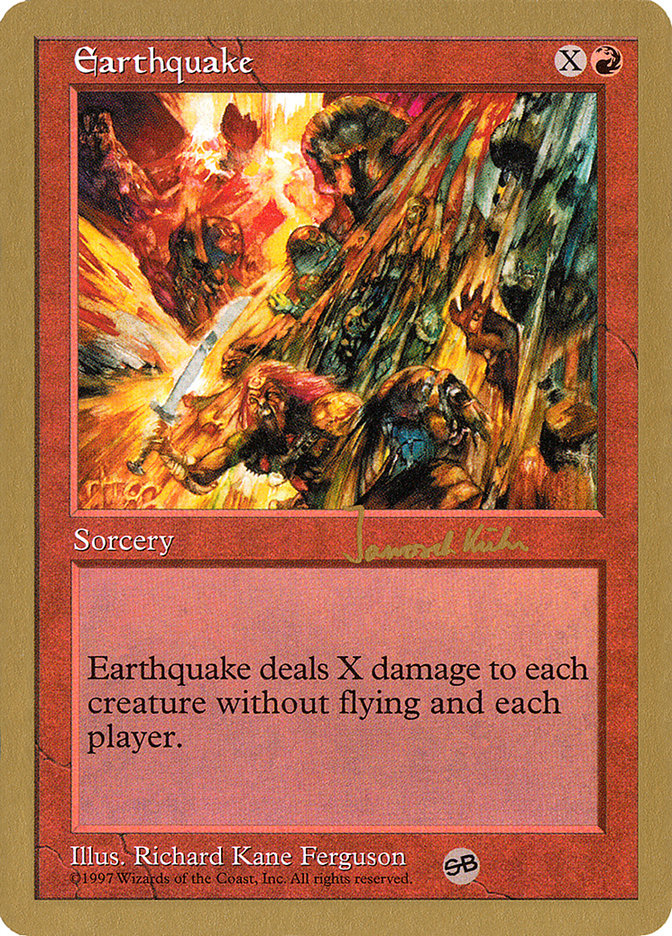 Earthquake (Janosch Kuhn) (SB) [World Championship Decks 1997] | Chromatic Games