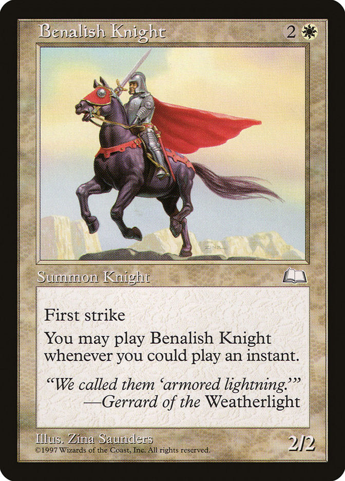 Benalish Knight [Weatherlight] | Chromatic Games