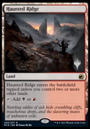 Haunted Ridge (Promo Pack) [Innistrad: Midnight Hunt Promos] | Chromatic Games