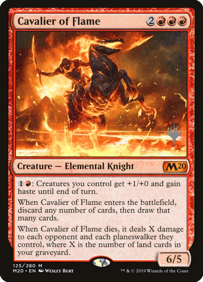 Cavalier of Flame (Promo Pack) [Core Set 2020 Promos] | Chromatic Games