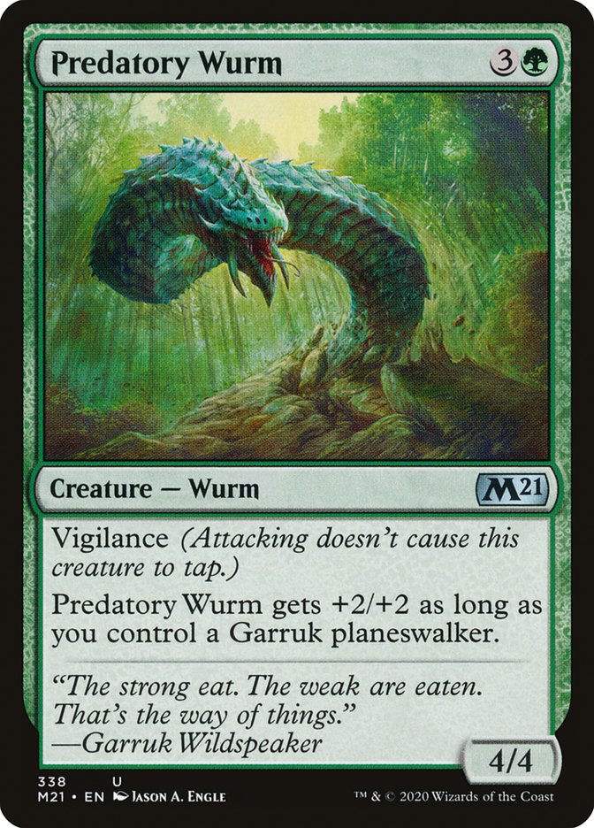 Predatory Wurm [Core Set 2021] | Chromatic Games