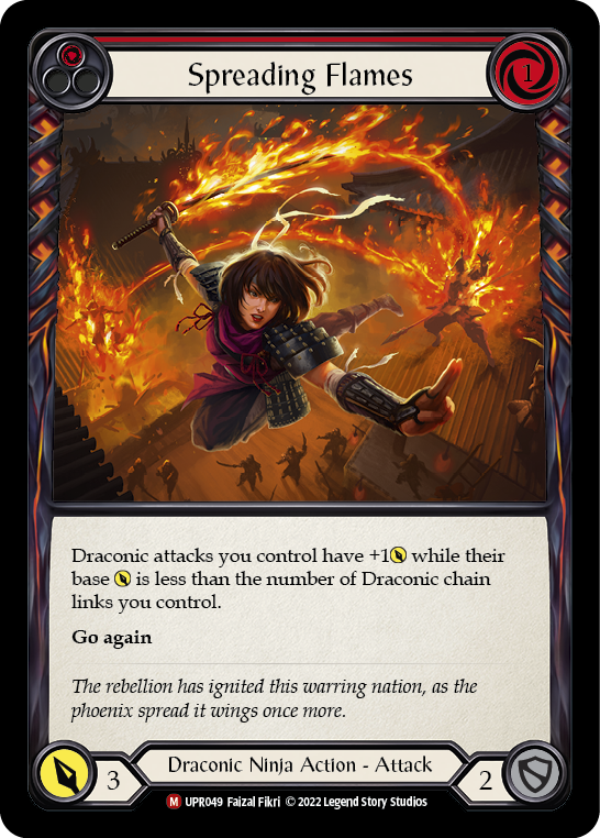 Spreading Flames [UPR049] (Uprising)  Rainbow Foil | Chromatic Games