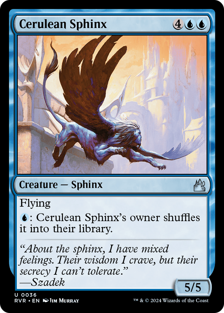 Cerulean Sphinx [Ravnica Remastered] | Chromatic Games