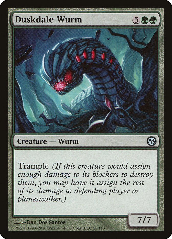 Duskdale Wurm [Duels of the Planeswalkers] | Chromatic Games