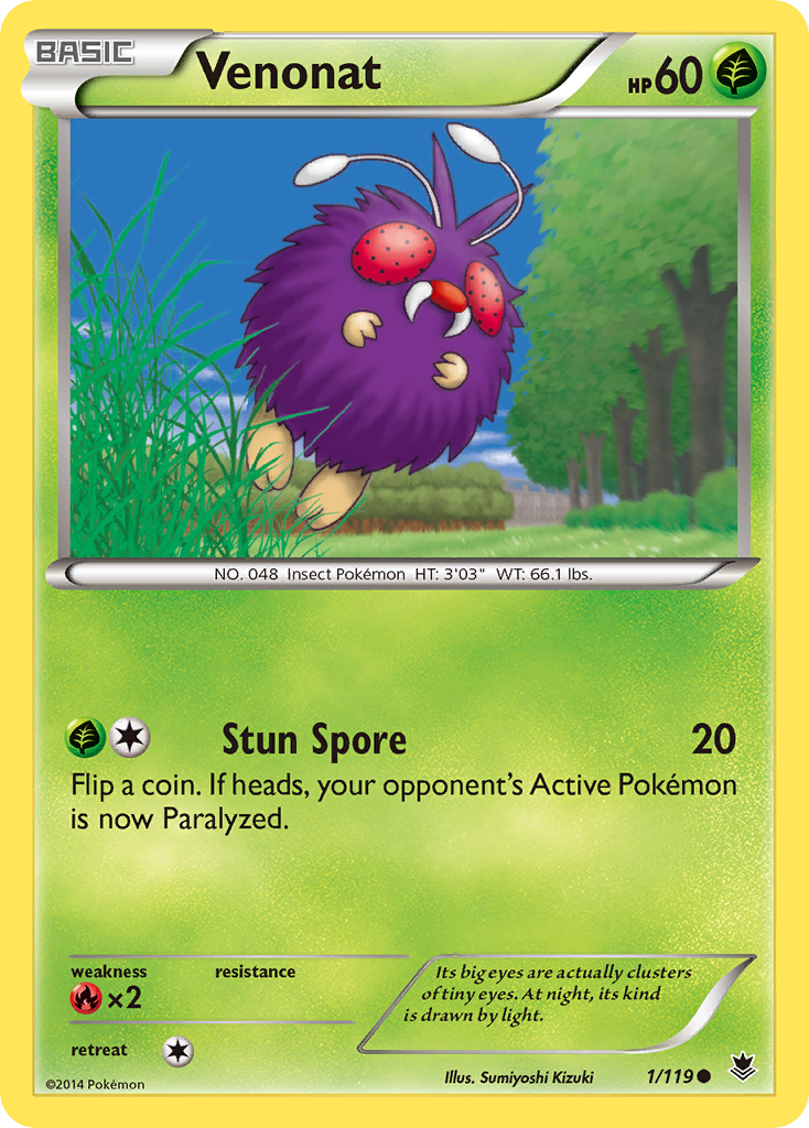 Venonat (1/119) [XY: Phantom Forces] | Chromatic Games