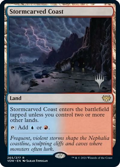 Stormcarved Coast (Promo Pack) [Innistrad: Crimson Vow Promos] | Chromatic Games