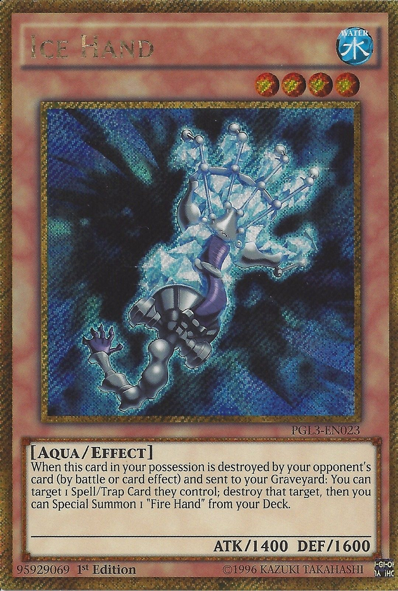 Ice Hand [PGL3-EN023] Gold Secret Rare | Chromatic Games