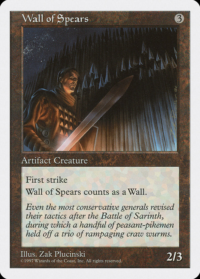 Wall of Spears [Fifth Edition] | Chromatic Games