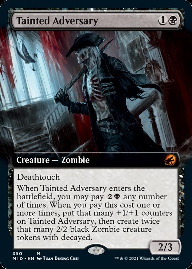 Tainted Adversary (Extended Art) [Innistrad: Midnight Hunt] | Chromatic Games