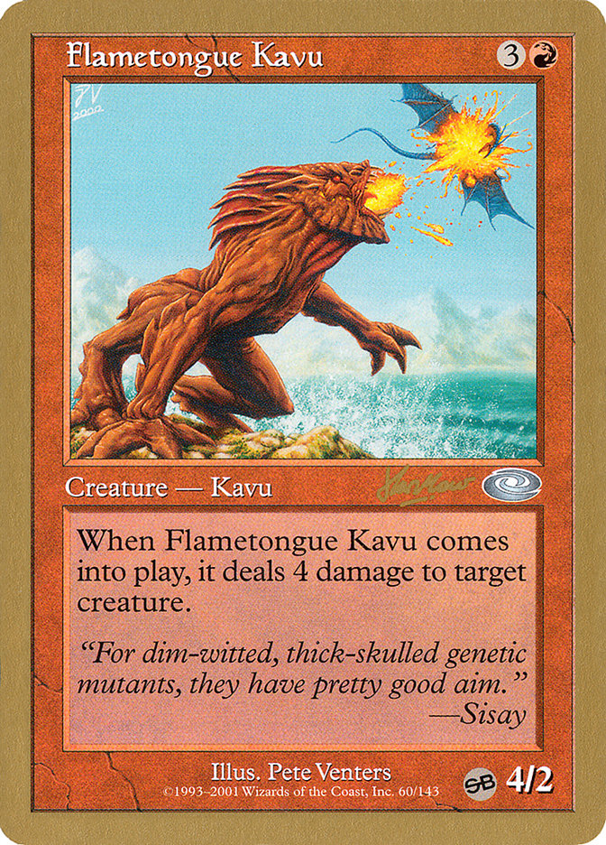 Flametongue Kavu (Sim Han How) (SB) [World Championship Decks 2002] | Chromatic Games