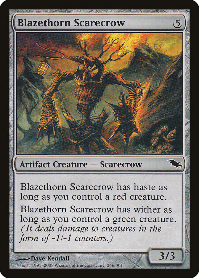 Blazethorn Scarecrow [Shadowmoor] | Chromatic Games