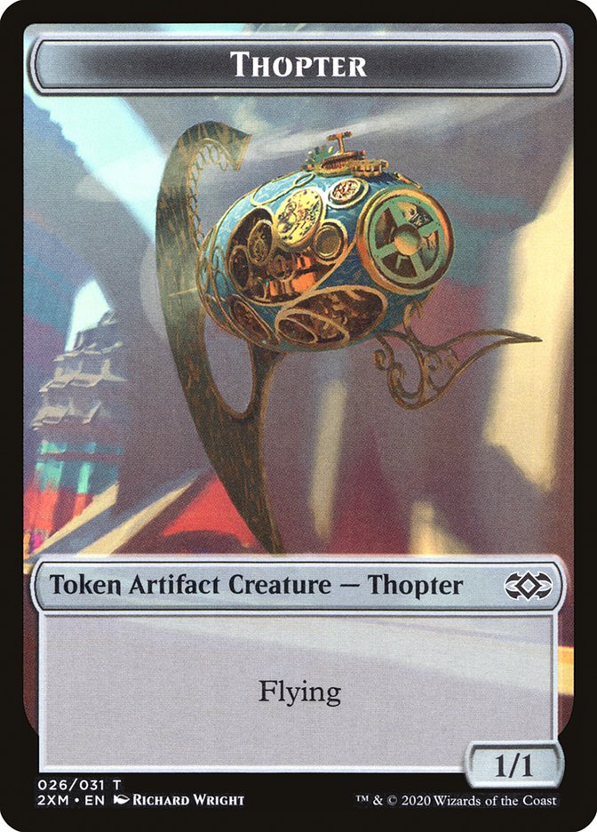 Squirrel // Thopter (026) Double-Sided Token [Double Masters Tokens] | Chromatic Games