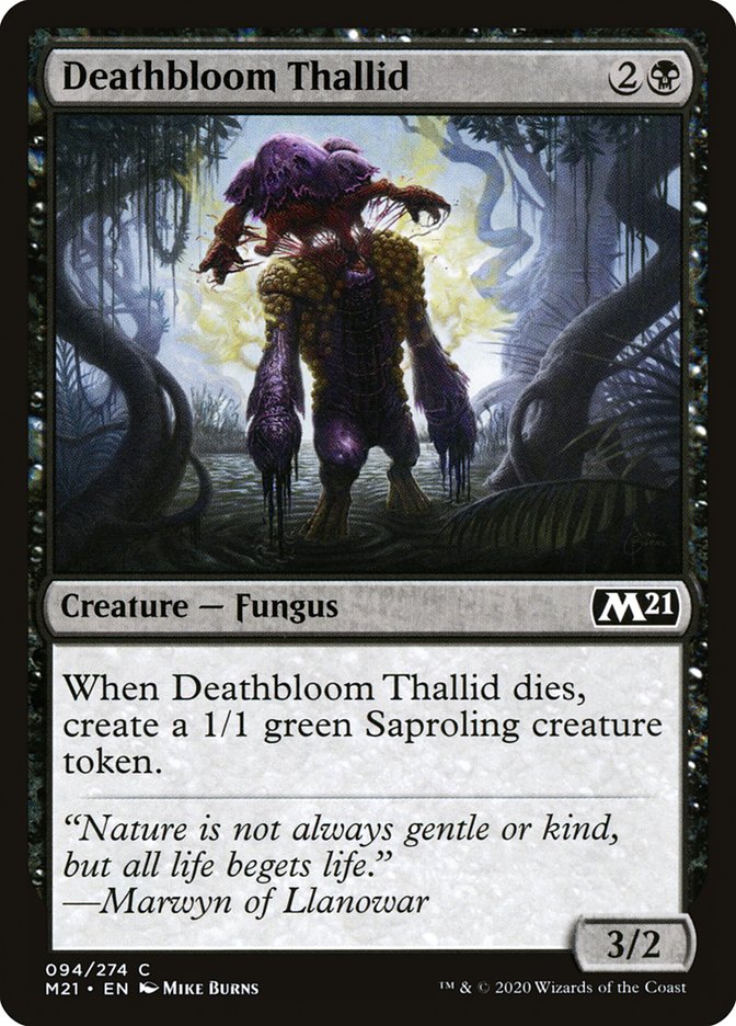 Deathbloom Thallid [Core Set 2021] | Chromatic Games