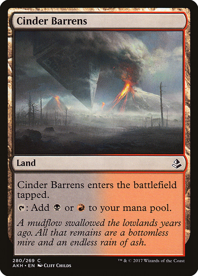 Cinder Barrens [Amonkhet] | Chromatic Games