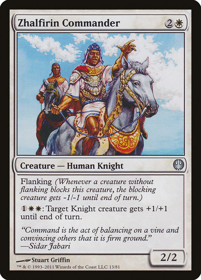 Zhalfirin Commander [Duel Decks: Knights vs. Dragons] | Chromatic Games