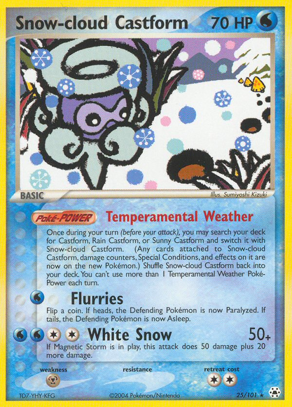 Snow-cloud Castform [Hidden Legends] | Chromatic Games