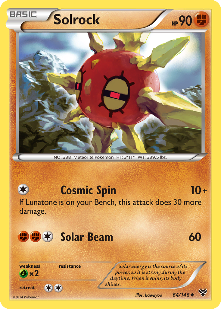 Solrock (64/146) [XY: Base Set] | Chromatic Games