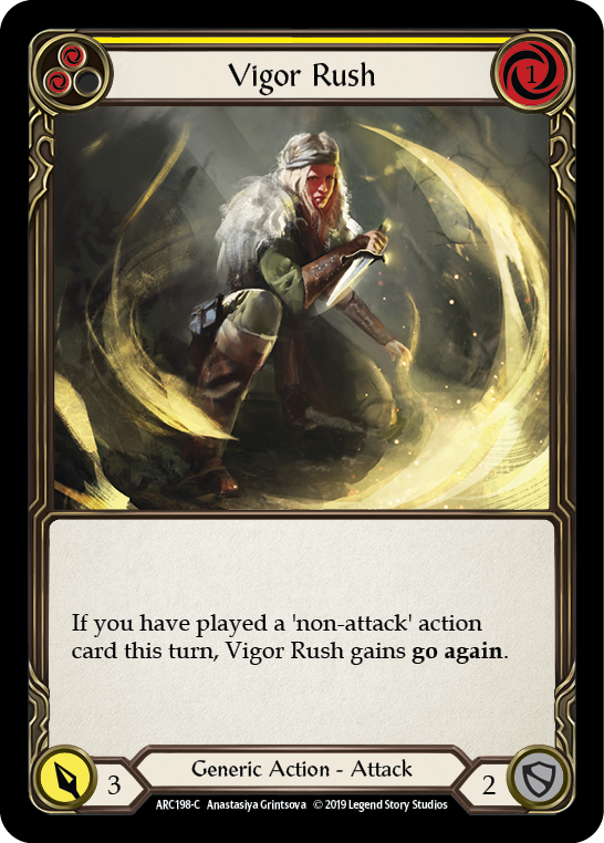 Vigor Rush (Yellow) [ARC198-C] (Arcane Rising)  1st Edition Normal | Chromatic Games