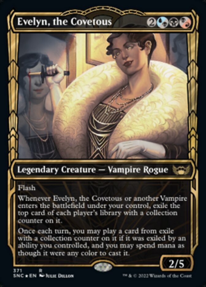 Evelyn, the Covetous (Showcase Golden Age Gilded Foil) [Streets of New Capenna] | Chromatic Games