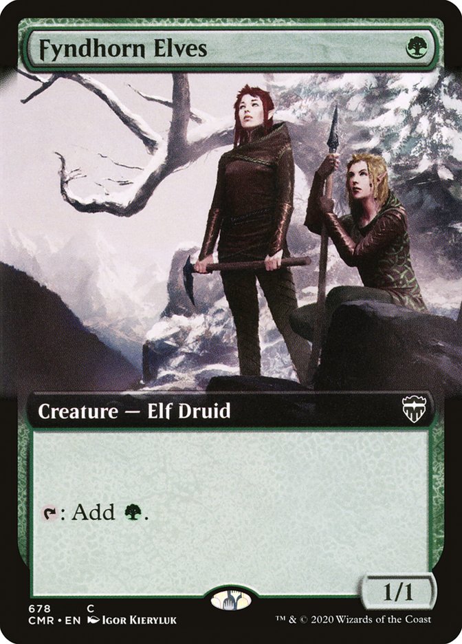 Fyndhorn Elves (Extended Art) [Commander Legends] | Chromatic Games