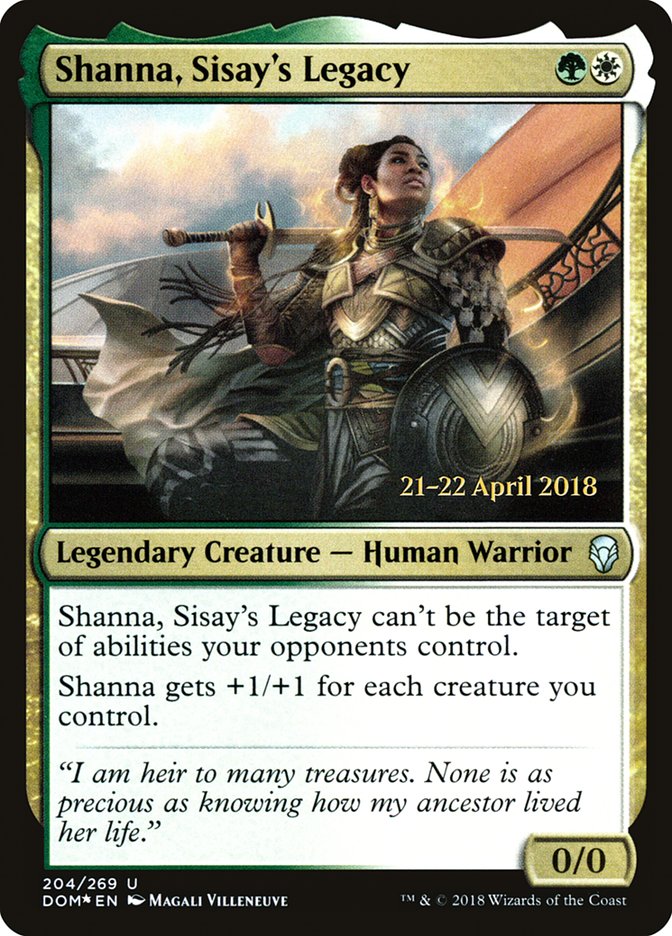 Shanna, Sisay's Legacy [Dominaria Prerelease Promos] | Chromatic Games