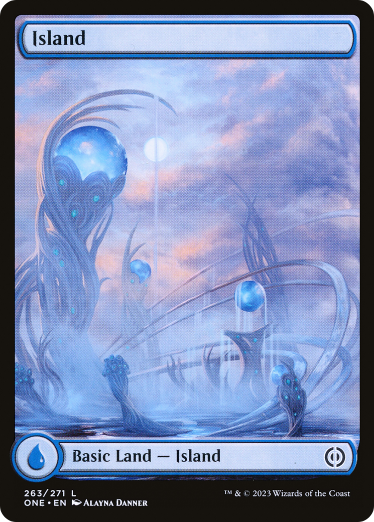 Island (263) (Full-Art) [Phyrexia: All Will Be One] | Chromatic Games