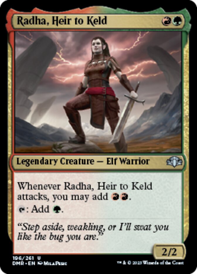 Radha, Heir to Keld [Dominaria Remastered] | Chromatic Games