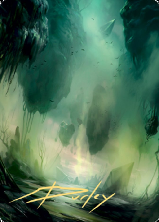 Swamp 1 Art Card (Gold-Stamped Signature) [Zendikar Rising Art Series] | Chromatic Games